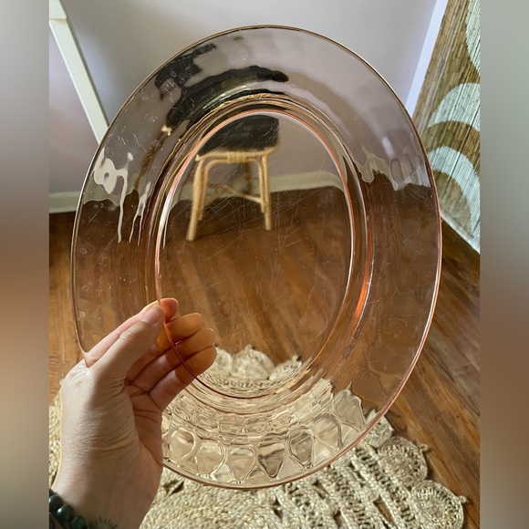 Pink Depression Oval Plate - Picture 2 of 7